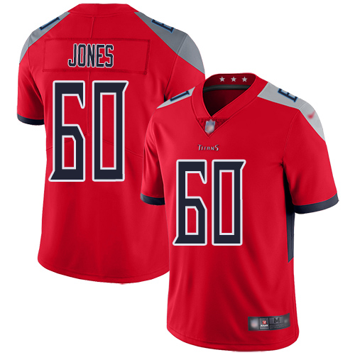 Tennessee Titans Limited Red Men Ben Jones Jersey NFL Football #60 Inverted Legend
